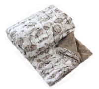 Paris Prix Plaid Imitation Fourrure Écorce 125x150cm Vison