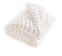 Paris Prix Plaid Imitation Fourrure Sherpa Frosty 125x150cm Naturel