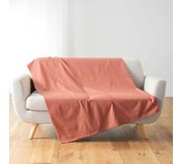 Paris Prix Plaid Uni en Coton Lucile 180x220cm Rose