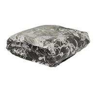 Paris Prix Plaid Velours Imprimé Végétal 120x150cm Gris