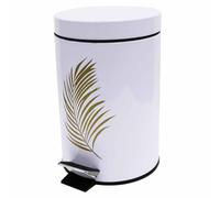 Paris Prix Poubelle à Pédale Imprimée Orbella 3L Blanc