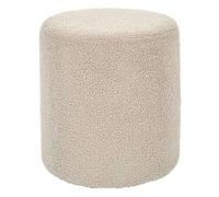 Paris Prix Pouf Bouclette Rhea 35cm Taupe