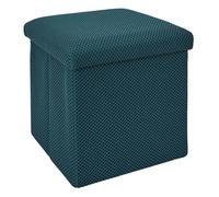 Paris Prix Pouf Coffre Pliable Atome 38cm Bleu