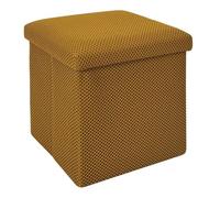 Paris Prix Pouf Coffre Pliable Atome 38cm Jaune