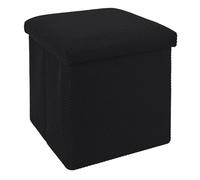 Paris Prix Pouf Coffre Pliable Atome 38cm Noir