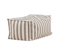 Paris Prix Pouf de Jardin à Rayures Redang 75cm Beige