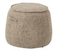 Paris Prix Pouf Design Uni Margo 50cm Marron