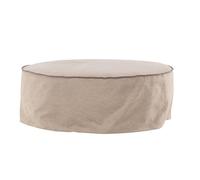 Paris Prix Pouf Effet Lin Vindo 101cm Brun