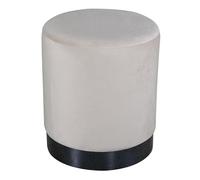 Paris Prix Pouf en Velours Benji 42cm Beige