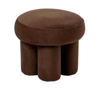 Paris Prix Pouf Rond sur Pieds Champi 48cm Taupe