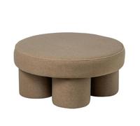 Paris Prix Pouf Rond sur Pieds Champi 71cm Beige