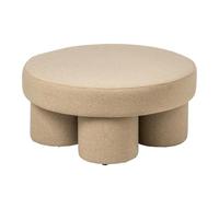 Paris Prix Pouf Rond sur Pieds Champi 71cm Beige Clair