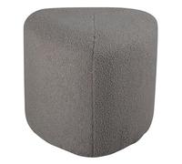 Paris Prix Pouf Tissu Bouclette Peg 46cm Gris