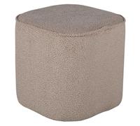 Paris Prix Pouf Tissu Bouclette Piff 44cm Beige