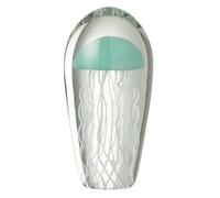 Paris Prix Presse-Papier Ovale en Verre Méduse Calypso 21cm Bleu Clair