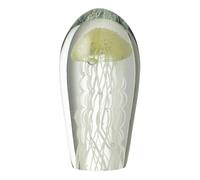 Paris Prix Presse-Papier Ovale en Verre Méduse Calypso 21cm Vert