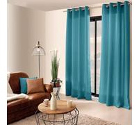 Paris Prix Rideau à Œillets Uni Basic 140x240cm Bleu Canard