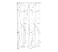 Paris Prix Rideau de Douche Imprimé Effet Marbre 180x200cm Blanc