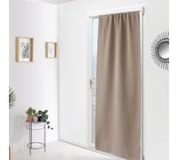 Paris Prix Rideau de Porte Occultant Reglisse 90x210cm Naturel