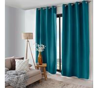 Paris Prix Rideau Thermique Occultant Nordica 135x240cm Bleu Canard