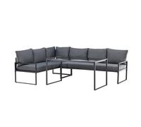 Paris Prix Salon d'angle de Jardin Zingaro 241cm Noir