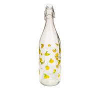 Paris Prix Secret de Gourmet - Bouteille Limonade en Verre Citrons 1L Transparent