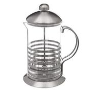 Paris Prix Secret de Gourmet - Cafetière à Piston Rayures 80cl Argent