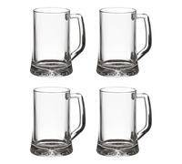 Paris Prix Secret de Gourmet - Lot de 4 Verres à Bières Anse 32cl Transparent