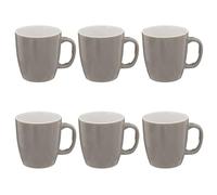 Paris Prix Secret de Gourmet - Lot de 6 Mugs Colorama 18cl Gris
