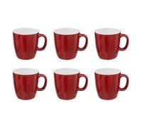 Paris Prix Secret de Gourmet - Lot de 6 Mugs Colorama 18cl Rouge