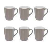 Paris Prix Secret de Gourmet - Lot de 6 Mugs Colorama 38cl Gris