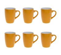 Paris Prix Secret de Gourmet - Lot de 6 Mugs Colorama 38cl Jaune