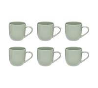 Paris Prix Secret de Gourmet - Lot de 6 Mugs en Céramique Maé 24cl Vert Olive