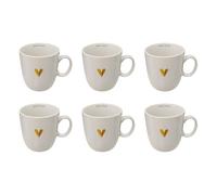 Paris Prix Secret de Gourmet - Lot de 6 Mugs en Céramique The Floral 30 lanc