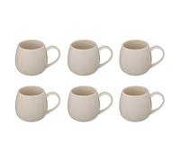 Paris Prix Secret de Gourmet - Lot de 6 Mugs en Porcelaine Nora 30cl Blanc