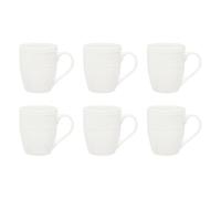 Paris Prix Secret de Gourmet - Lot de 6 Mugs en Porcelaine Perle 35 lanc