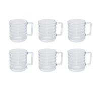 Paris Prix Secret de Gourmet - Lot de 6 Mugs en Verre Julie 32cl Transparent