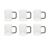 Paris Prix Secret de Gourmet - Lot de 6 Mugs en Verre Mia 20cl Transparent