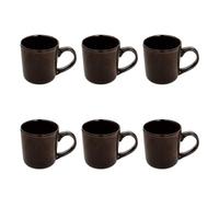 Paris Prix Secret de Gourmet - Lot de 6 Mugs Terre Inconnue 42cl Marron