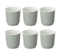 Paris Prix Secret de Gourmet - Lot de 6 Tasses à Café Nature 9cl Menthe