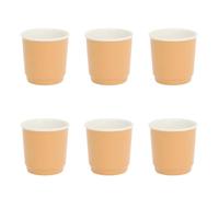 Paris Prix Secret de Gourmet - Lot de 6 Tasses à Café Nature 9cl Ocre