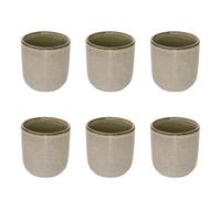 Paris Prix Secret de Gourmet - Lot de 6 Tasses à Café Terre Inconnue 10cl Vert Clair