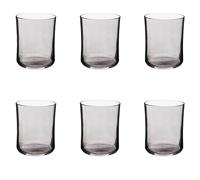 Paris Prix Secret de Gourmet - Lot de 6 Verres à Eau Origines 35cl Gris