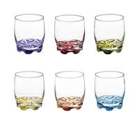 Paris Prix Secret de Gourmet - Lot de 6 Verres à Eau Tino 31cl Multicolore