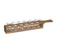 Paris Prix Secret de Gourmet - Lot de 6 Verres à Shooter & Rack Victor 24cl Naturel