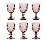 Paris Prix Secret de Gourmet - Lot de 6 Verres à Vin Lea 23cl Rose