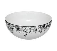 Paris Prix Secret de Gourmet - Saladier en Porcelaine White Floral 23cm Blanc
