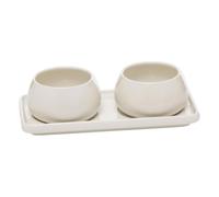 Paris Prix Secret de Gourmet - Service Apéritif 3 Pièces Nora 20cm Blanc