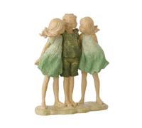 Paris Prix Statuette Déco Frère & Sœurs Matcha 16cm Vert