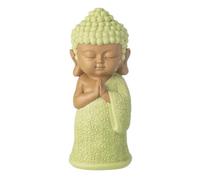 Paris Prix Statuette Déco Moine Priant Boudhi 32cm Vert